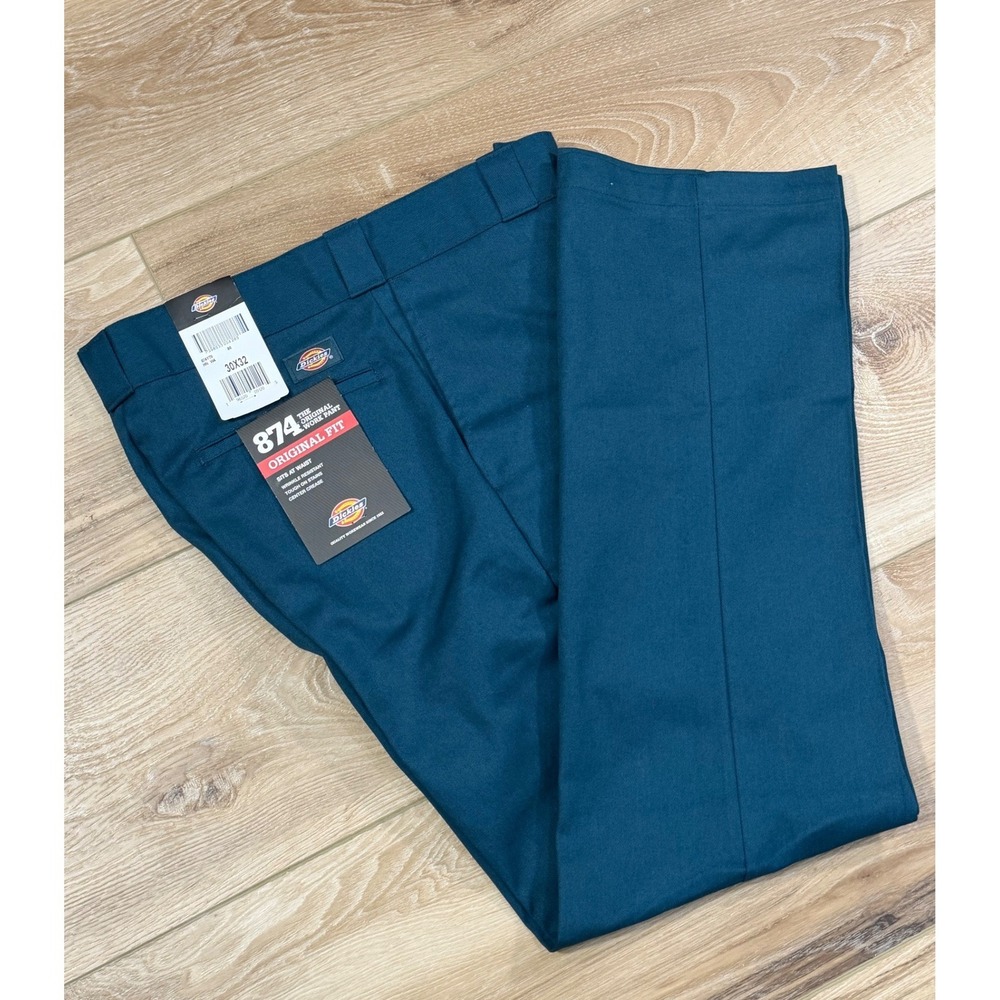 Dickies 874 Original Fit Work Pants Mens 30x32 Lincoln Green Dark Teal NWT